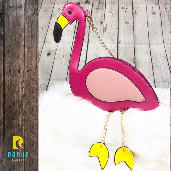 🆕🌸Hot Pink Flamingo Crossbody Clutch Purse!🌸🆕 - Picture 6 of 8